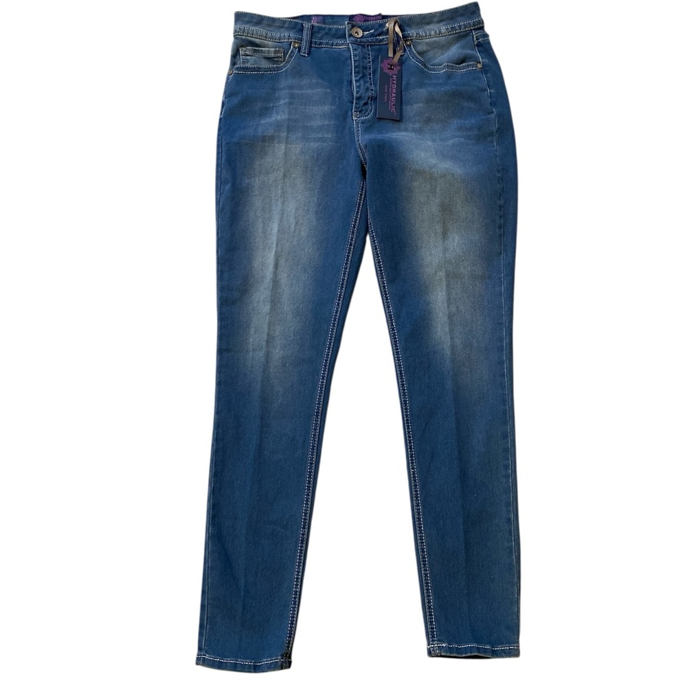 Hydraulic Tribeca Mid Rise Super Skinny Jeans with Jeweled Back Pockets